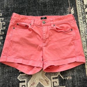 J. Crew coral/pink jean shorts